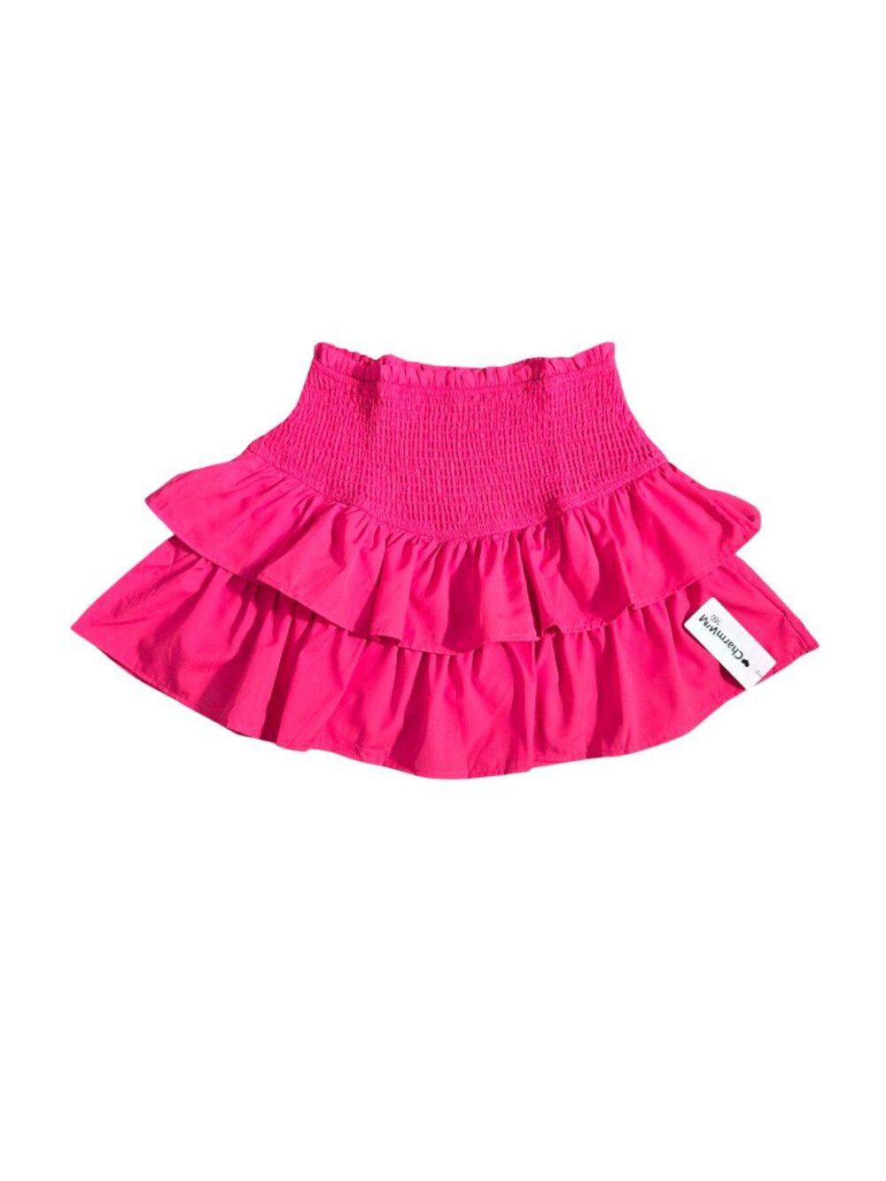NWT | CharmWM Vibrant Pink Tiered Ruffle Skort | Built-In Shorts | Size 12